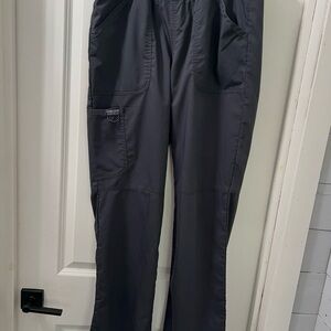 Cherokee Dark Gray Cargo Scrub Pants